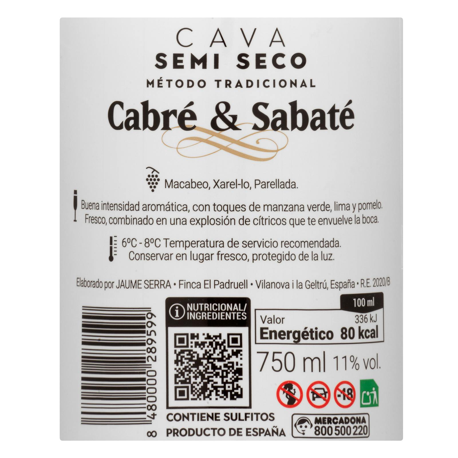Cava Cabré demi-sec & Glace Sabaté