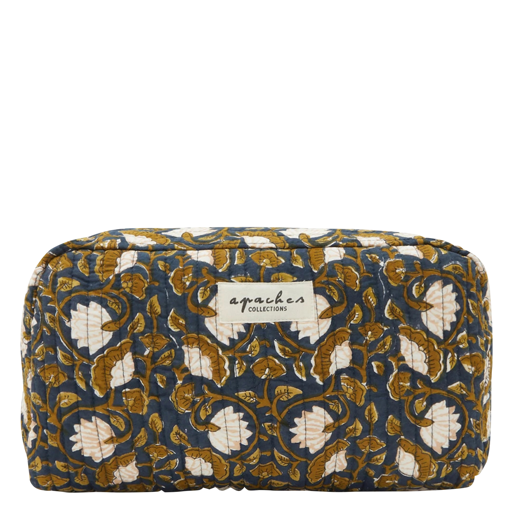 GAYANE - Trousse large en coton | Bleu