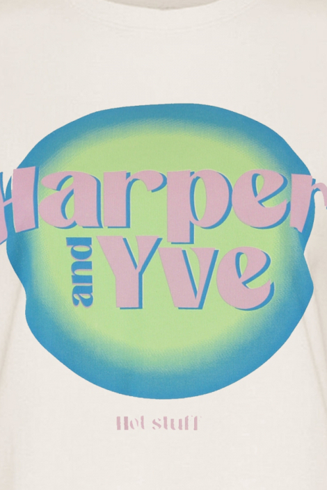 Harper & Yve ecru dames t-shirt