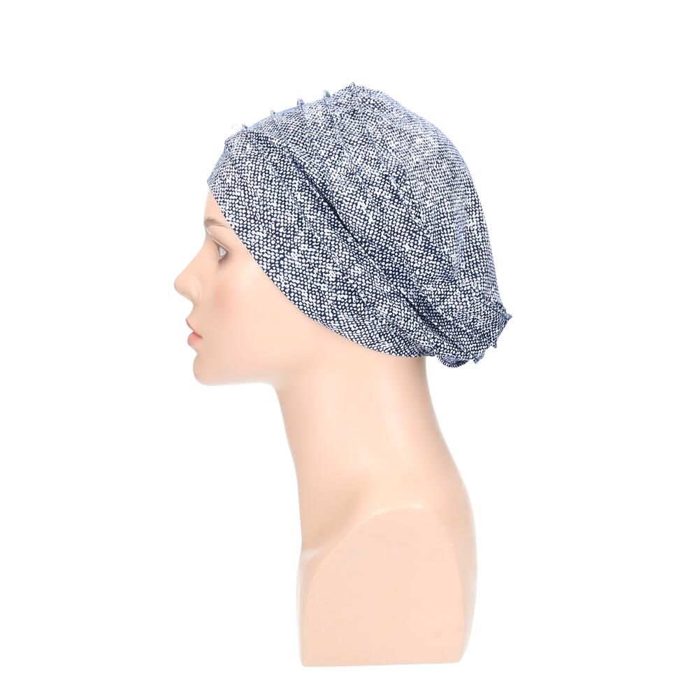 Turban Amira von Turbane - designs by Lofty in Ecru/Blue