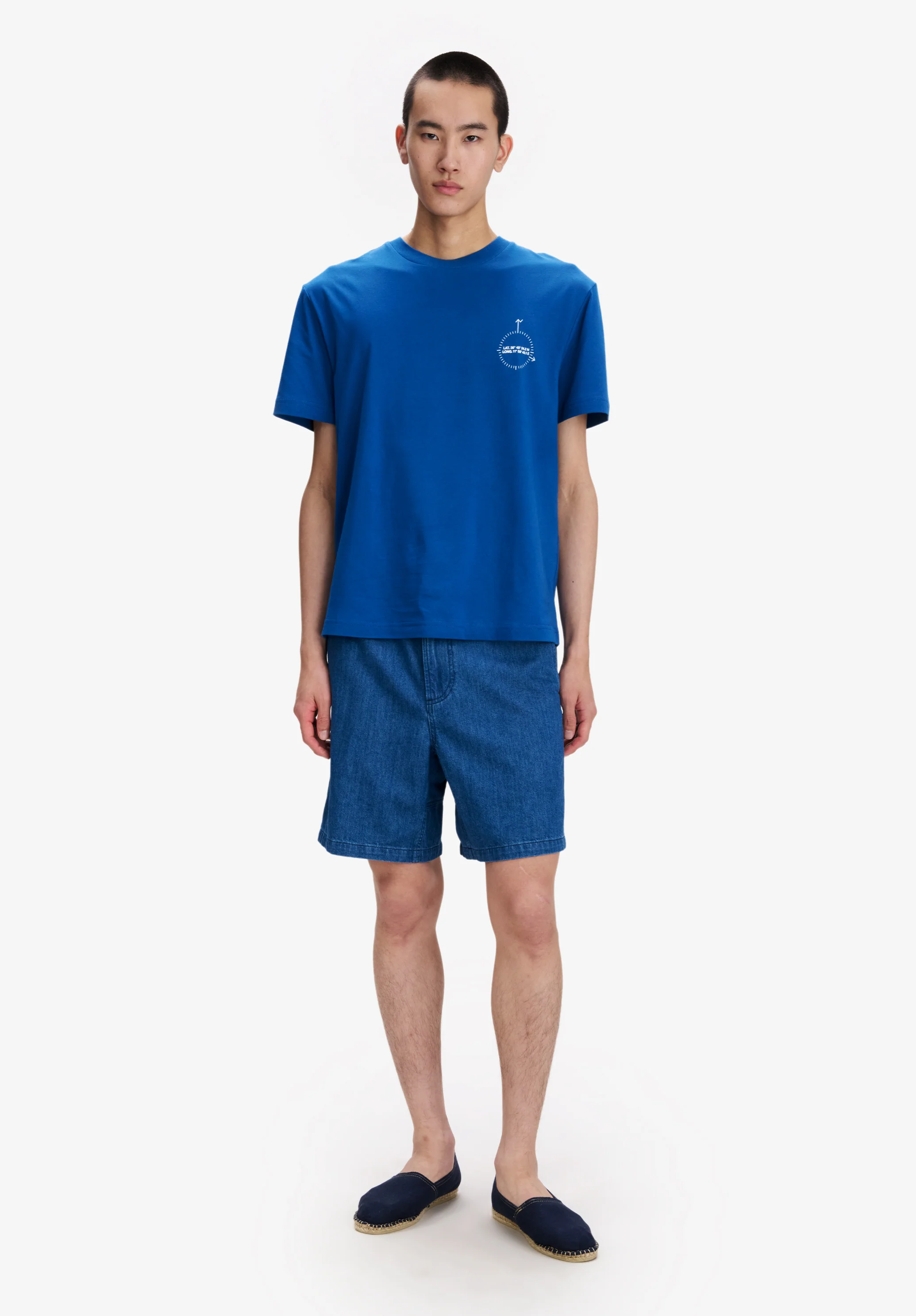 T-Shirt Boussole - Bleu