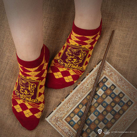 Harry Potter Gryffindor sokkesæt m. 3 par ankelsokker - børn
