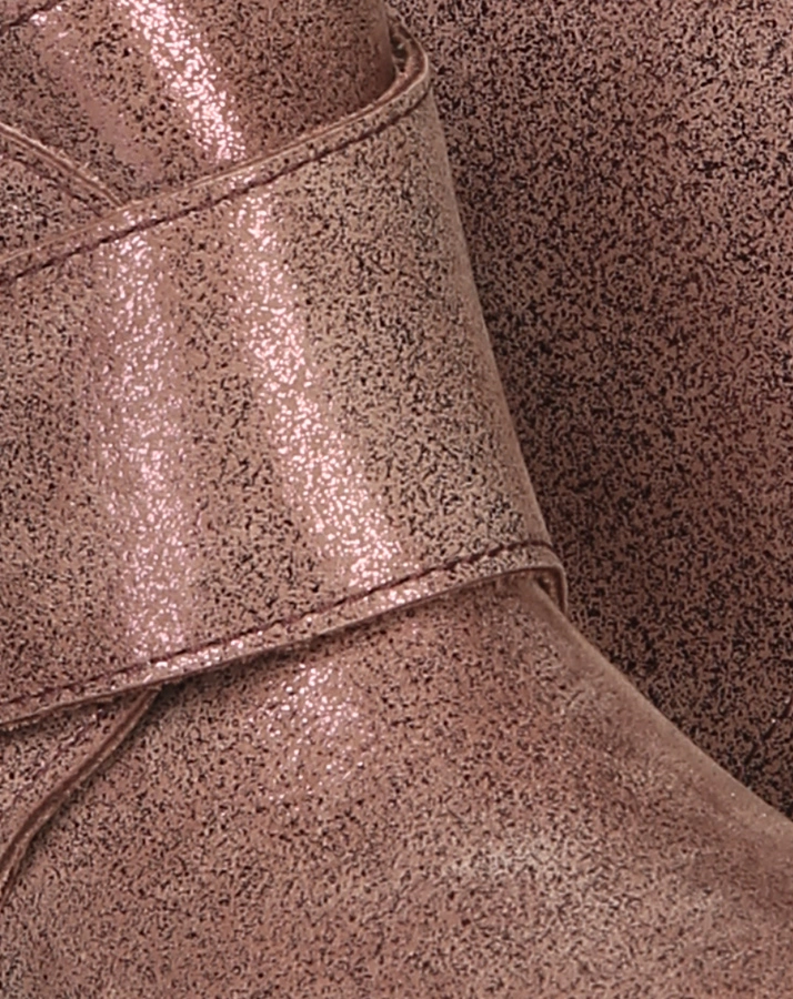 Leder-Klettstiefel KART TEX gefüttert in pink