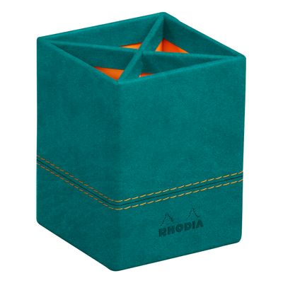 RHODIA Rhodiarama - Pot à crayons - paon - en polyuréthane