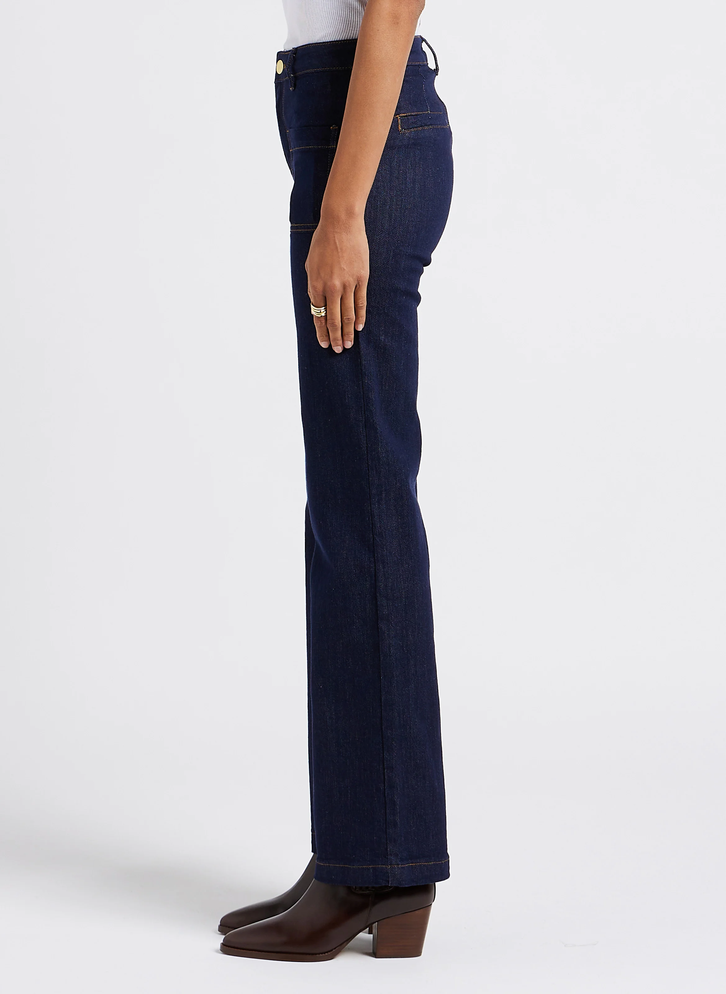 SONNY - Jean flare en coton mélangé| Bleu