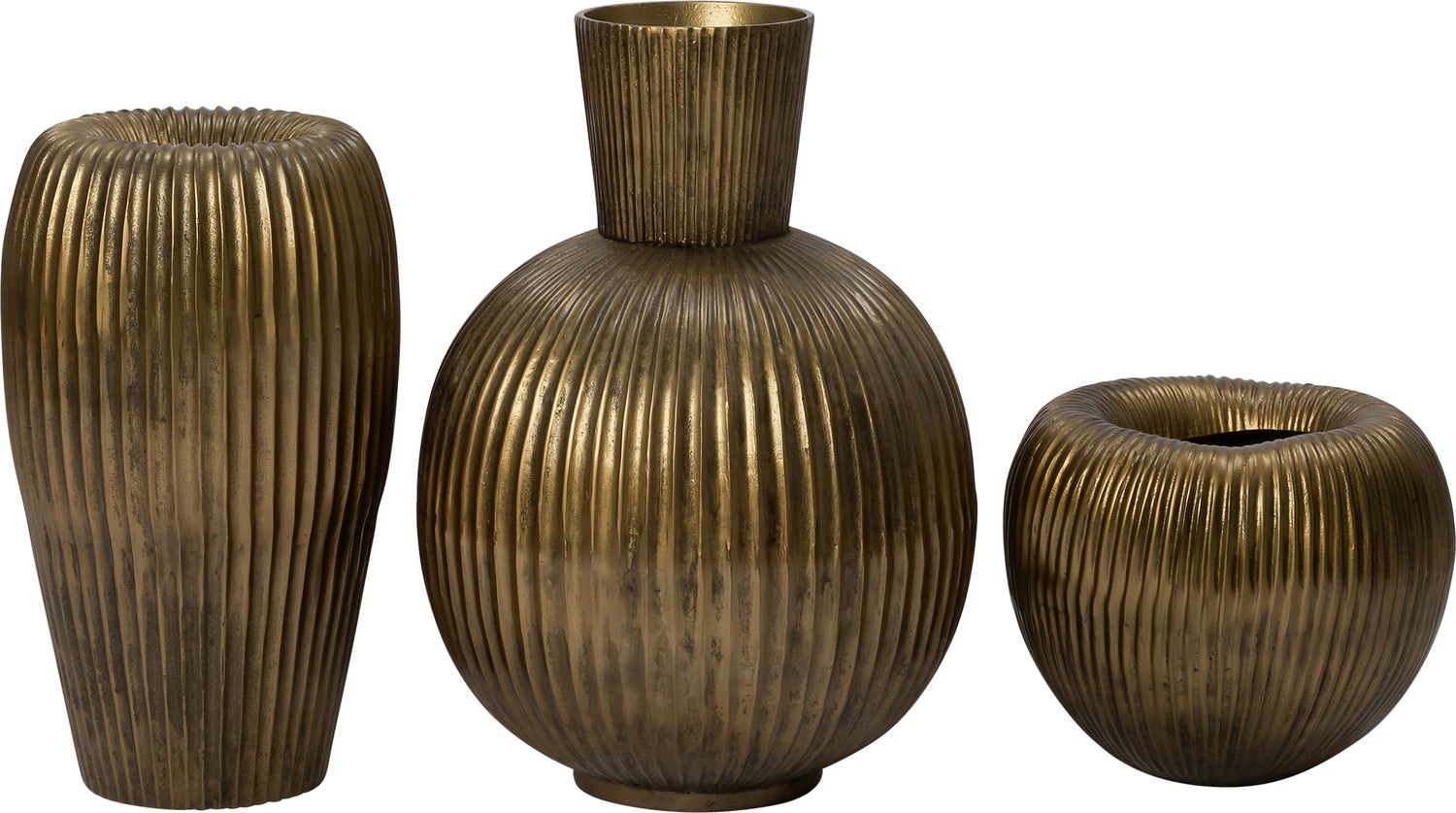 Intratuin vaas Banjer goud D 30 H 30 cm