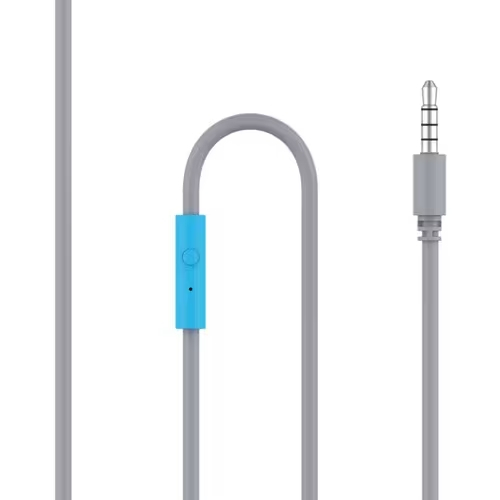 SoundForm Mini kabelgebundener On-Ear Kopfhörer mit Mikrofon   85dB Lautstärke-Begrenzung (AUD004BTBL) - Blau