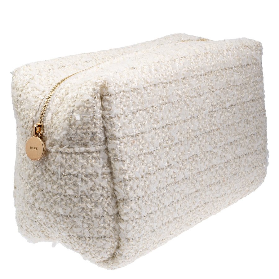 DARK Tweed Make-Up Pouch Large Vanilla