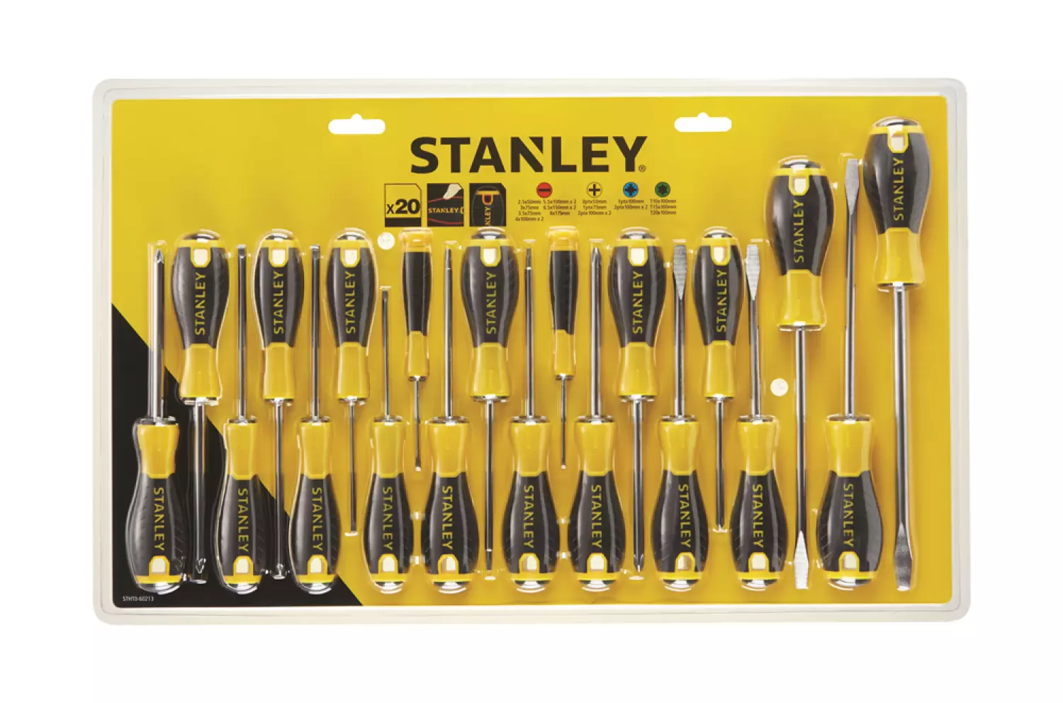 Stanley STHT0-60213 20-delige Essential Schroevendraaierset