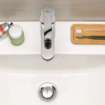 Grohe Wastafelkraan Get met Hendel en Waste Chroom