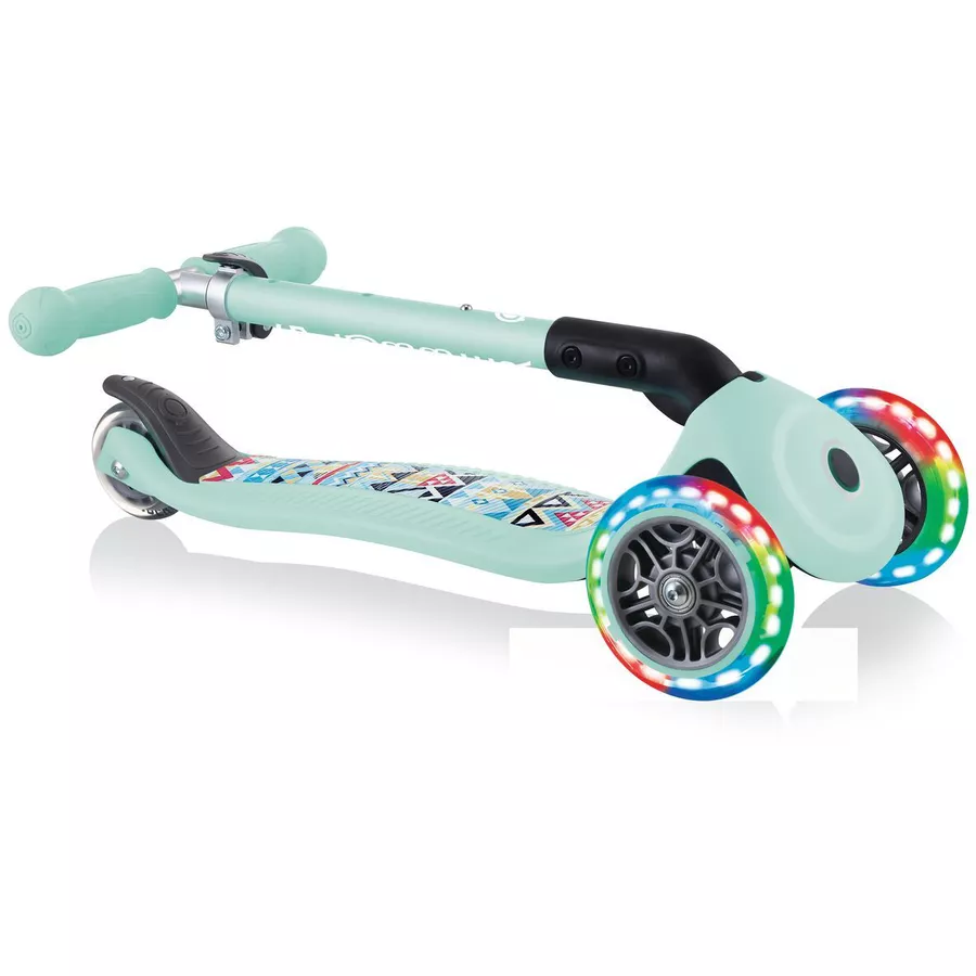 GLOBBER JUNIOR FOLDABLE FANTASY LIGHTS mint-Tribal, mit Leuchtrollen