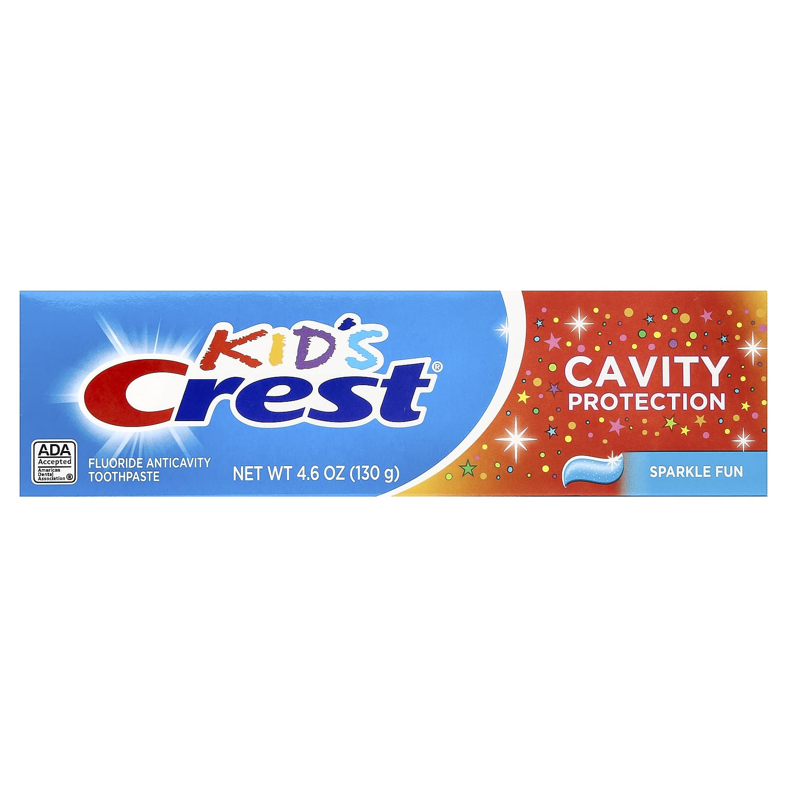 Crest, Kinderen, bescherming tegen gaatjes, fluoride tandpasta tegen gaatjes, sprankelend plezier, 130 g