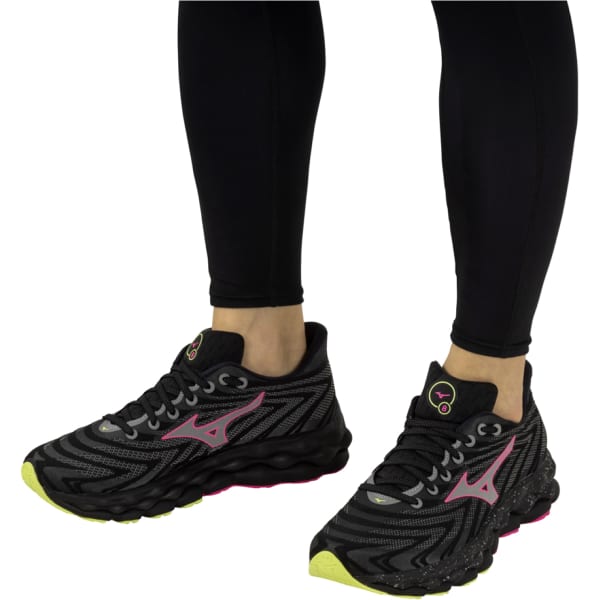 Chaussure running MIZUNO WAVE SKY 8 BLACK/SILVER/PINK TETRA