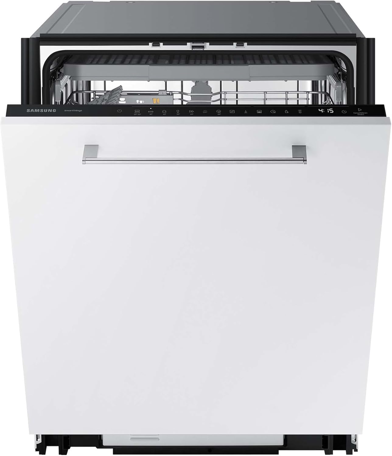 Samsung Geschirrspüler, 60 cm, Vollintegrierbar, EEK: C, 14 Maßgedecke, 9,2 l Wasserverbrauch, WaterJet Clean, SmartThings AI Energy Mode, 42 dB(A), Weiß, DW60BG750B00ET