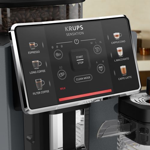 Krups - Ea912B Sensation Milk M90 - Volautomatische Espressomachine - Zwart