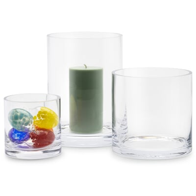 Vase Glas zylinderförmig, Mittel