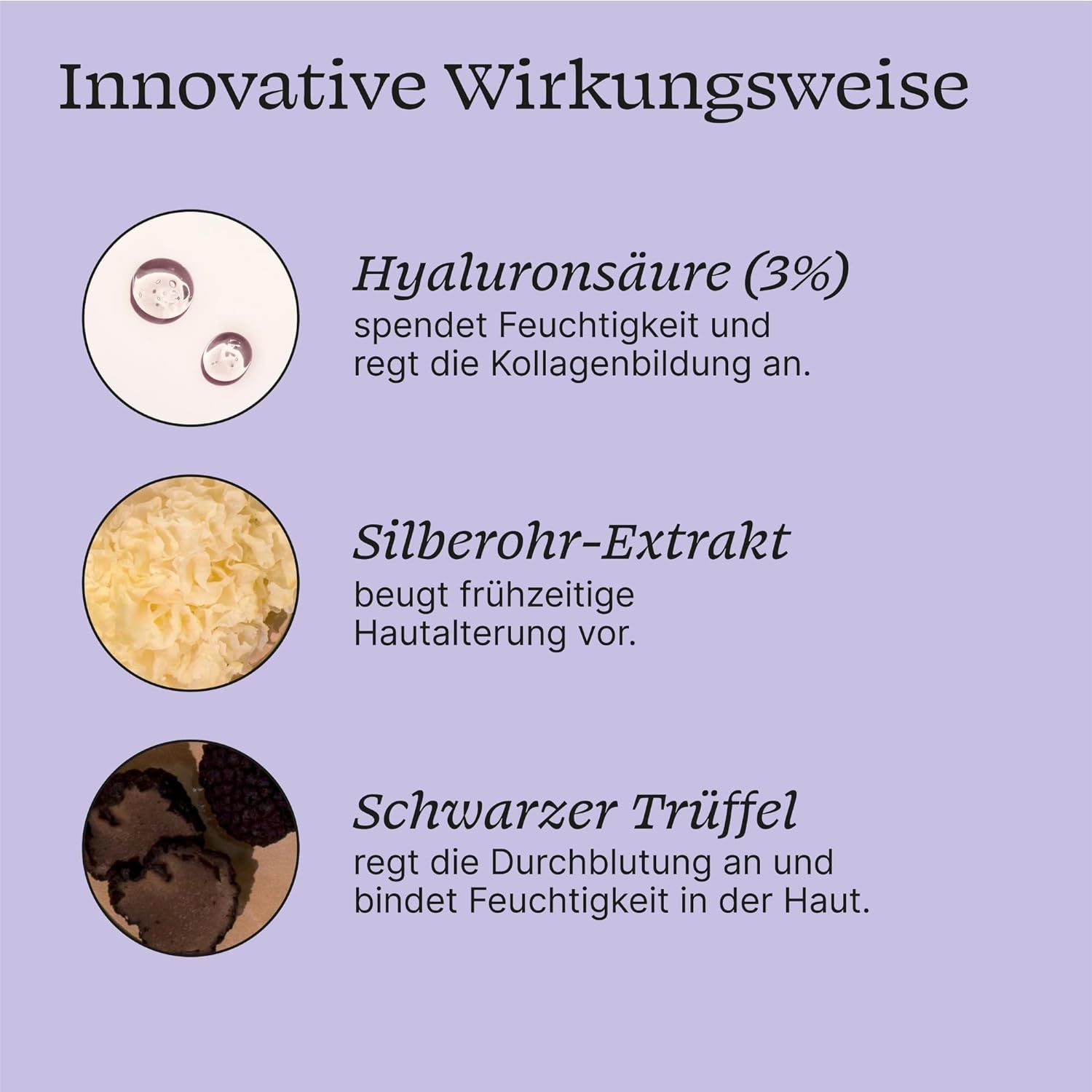 Gesichtsserum mit Hyaluronsäure + Vitamin C | keine Zusatzstoffe | Hyaluron Serum Plants Are Purple