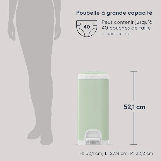 Poubelle à couches select   de               Diaper Genie