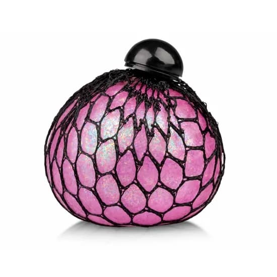 Stressball Lysende / Klemmeball i Nett – Glitter