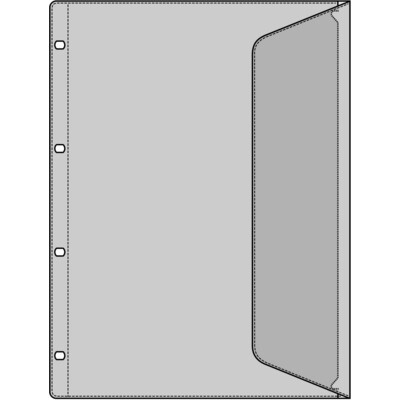 Office World Dokumentenhüllen, 10 Stück, A4, 140 µm, glatt, transparent