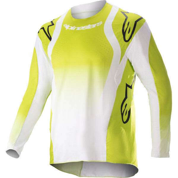Alpinestars - Maillot enfant Youth Racer Push Blanc / Jaune fluo