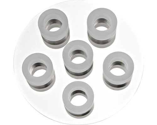 FLAIR LED plafondlamp, 6-lichts, 37W, 6 x 630 lm, 3000 K, Ø 35 cm, Azimech chroom