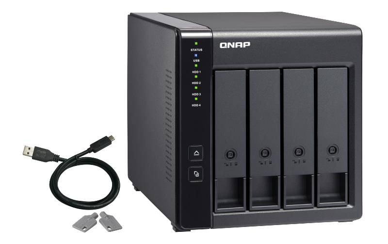 NAS-Erweiterungsgehäuse TR-004, 4-bay, USB 3.0<br>USB 3.0-RAID-Erweiterungsgehäuse mit vier Einschüben