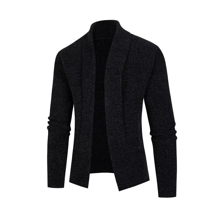 Lefitt - Melange open voorkant vest
