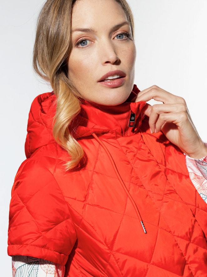 Steppweste Hoodie