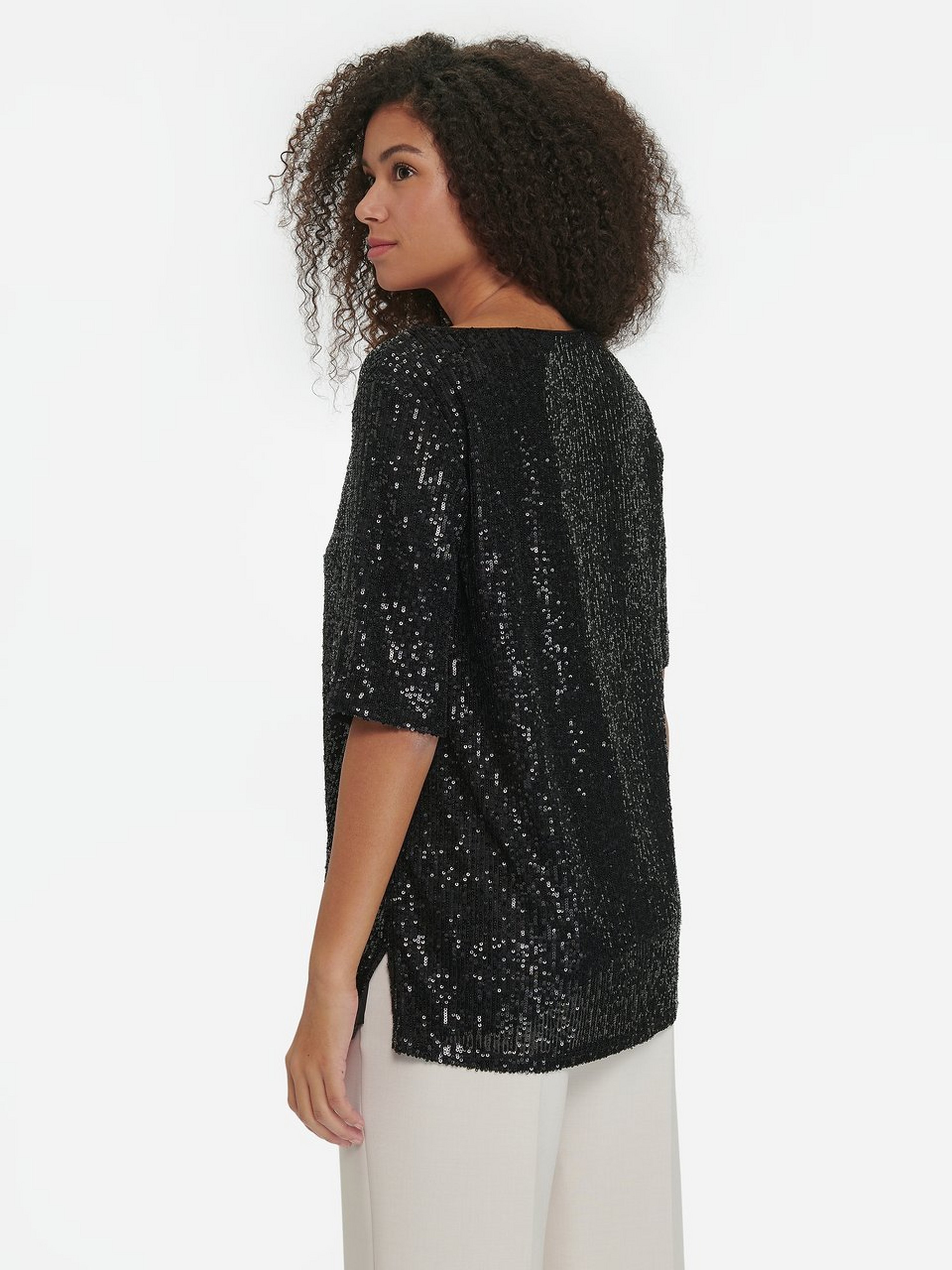 Pailletten-Bluse