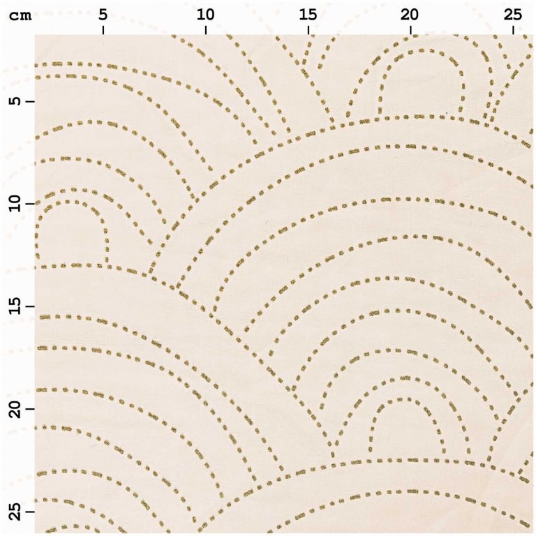 Baumwolle Druckstoff Jardin Japonais, 100 g/m²
