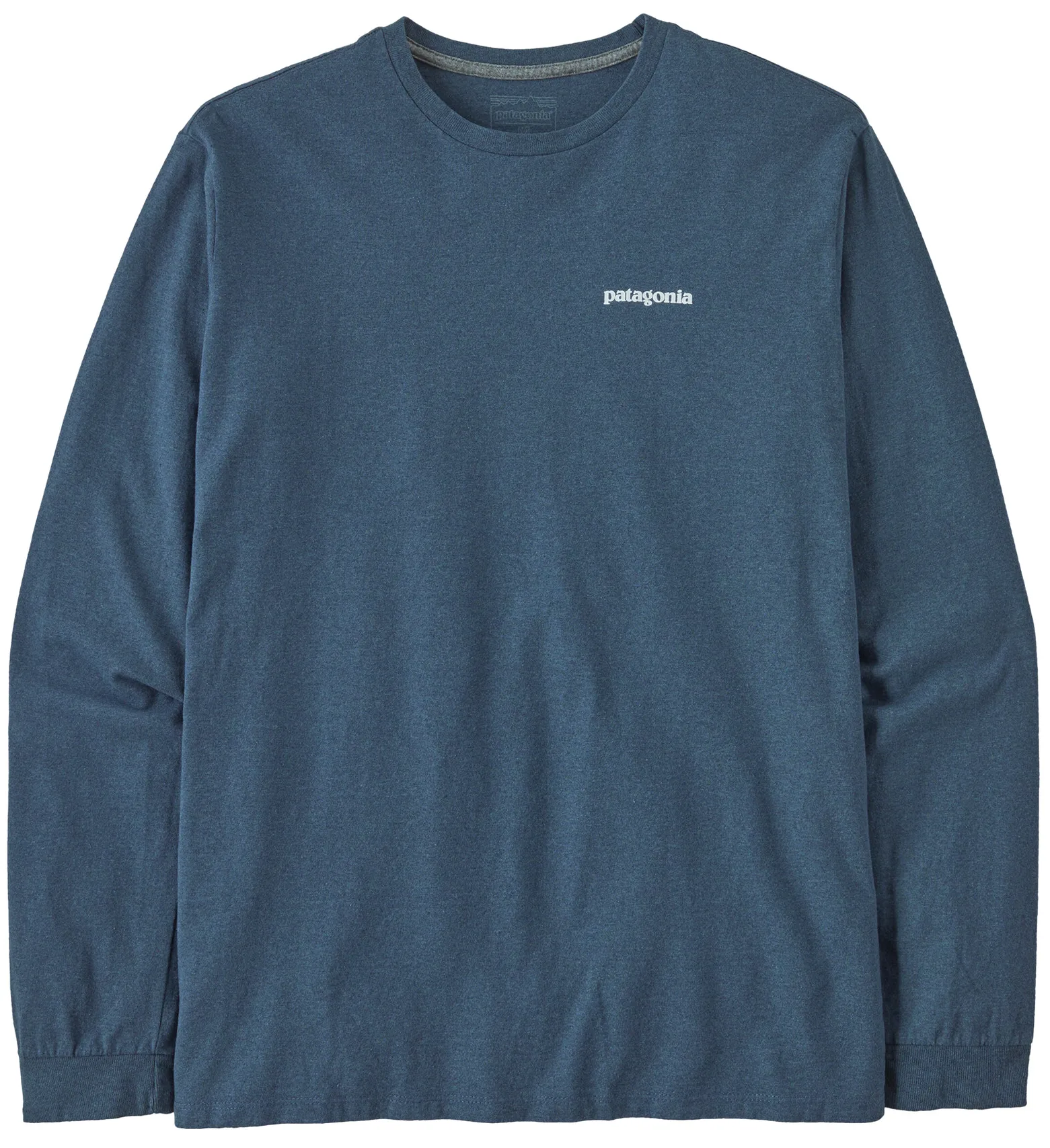 Patagonia Men's Longsleeve P-6 Logo Responsibili-Tee Utility Blue