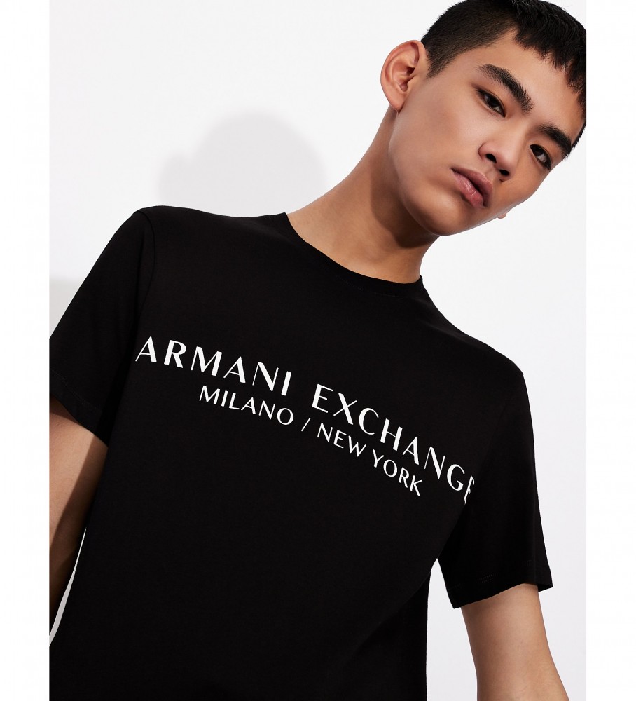 Camiseta clássica Armani Exchange preta