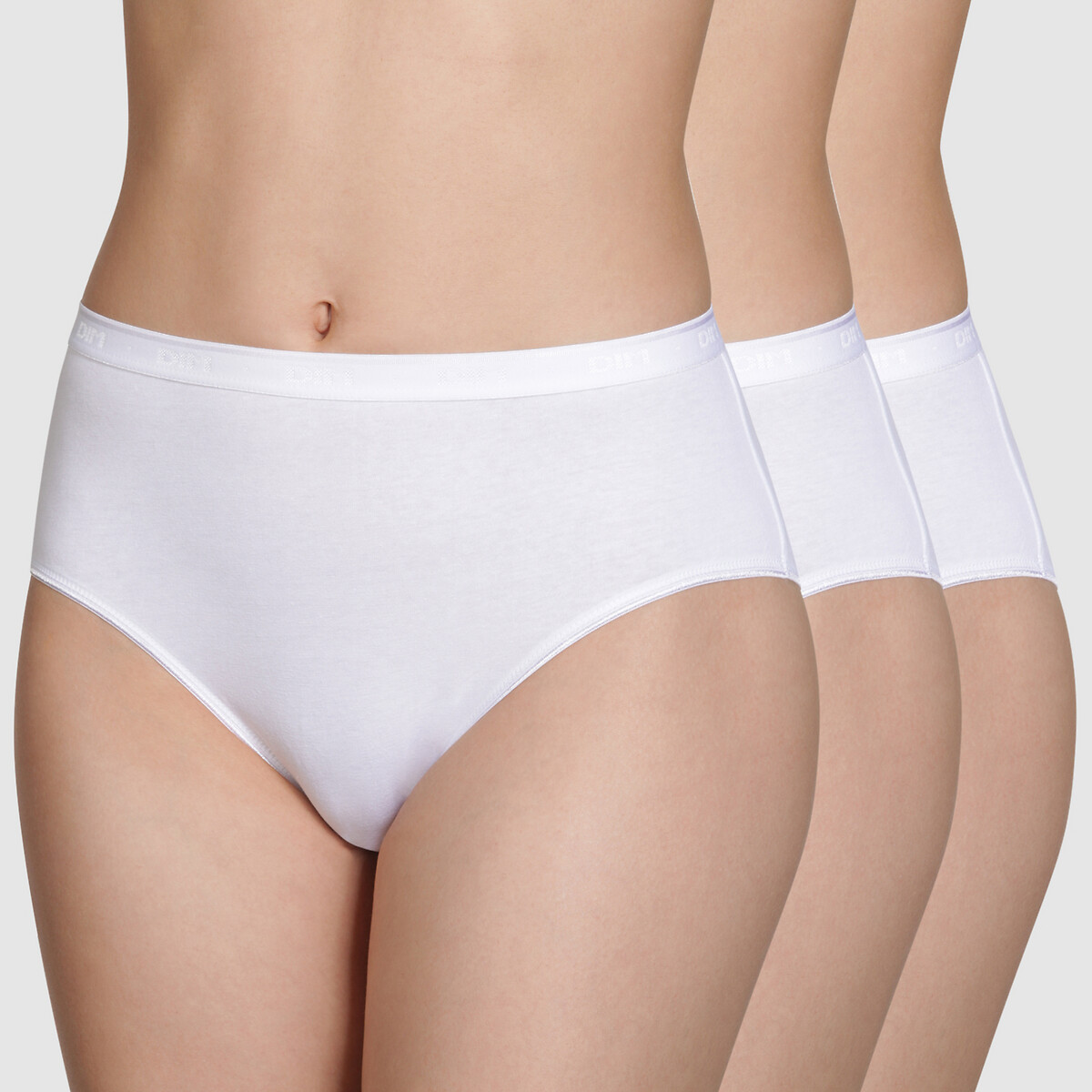 Conjunto de 3 calcinhas maxi em algodão orgânico