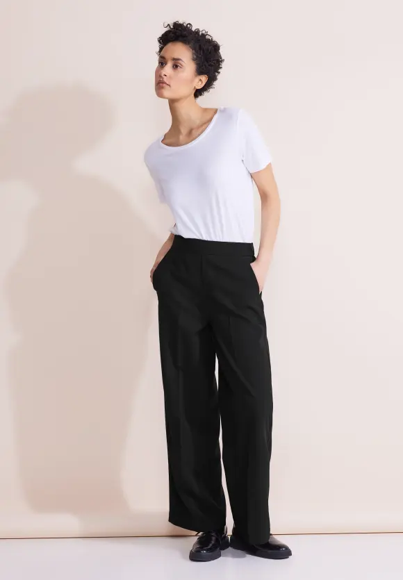 Loose Fit Twill Hose - Black