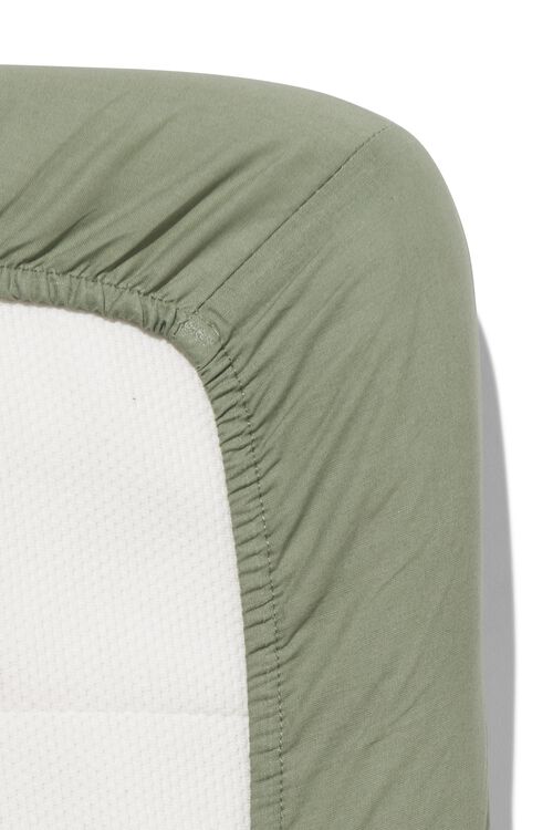 drap-housse pour surmatelas coton doux 90x200 vert