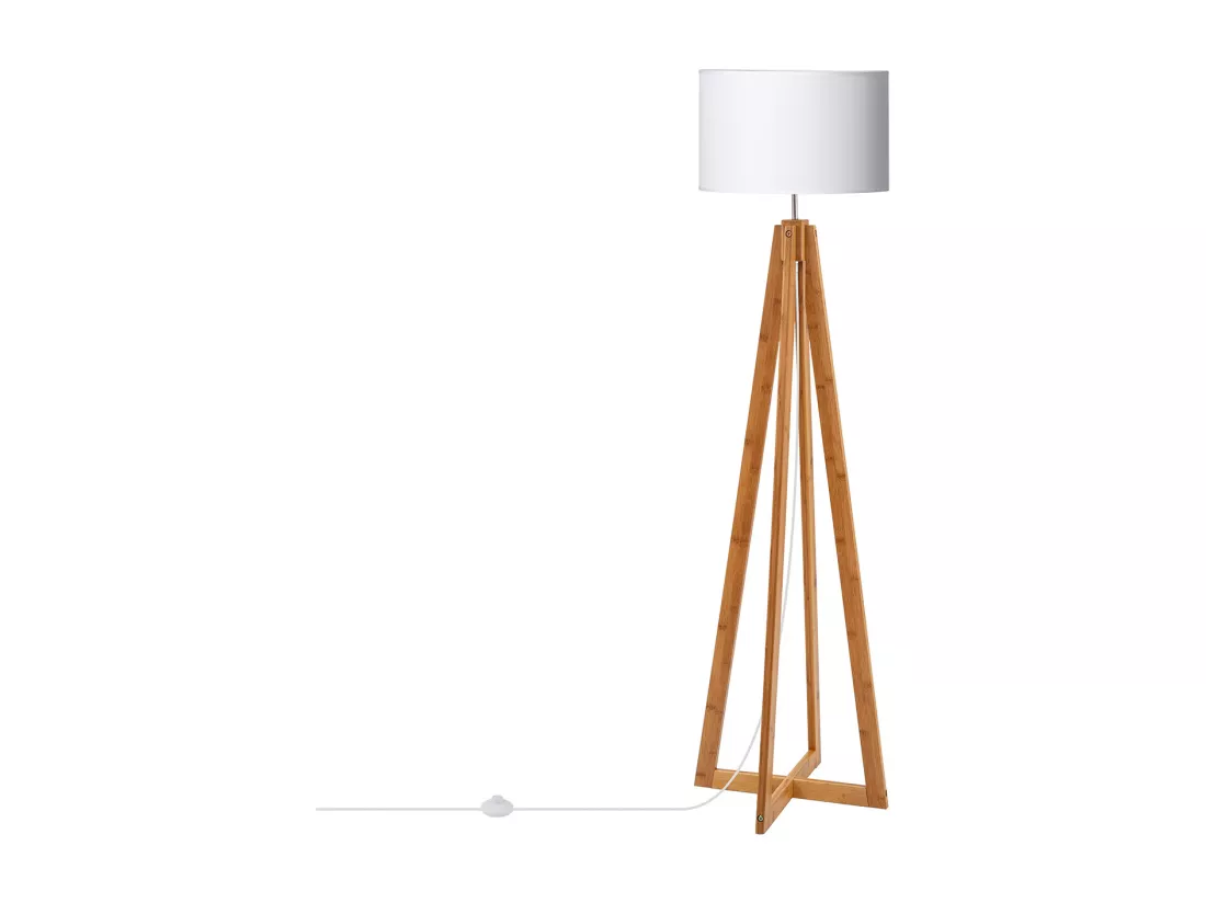 Lampadaire Bois Korsade Blanc