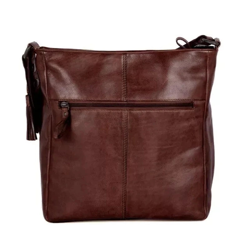 Spikes & Sparrow Apache Saar Shoulderbag Dark Brown