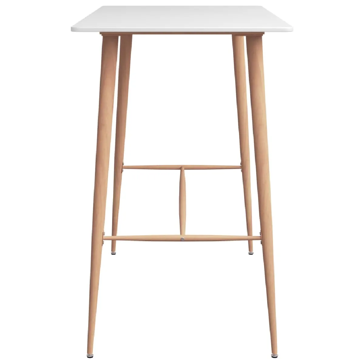 vidaXL Ensemble de bar 7 pcs - Blanc et noir