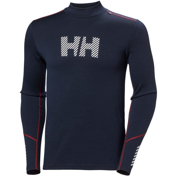 T-shirt thermique HELLY HANSEN LIFA MERINO MIDWEIGHT LOGO NAVY