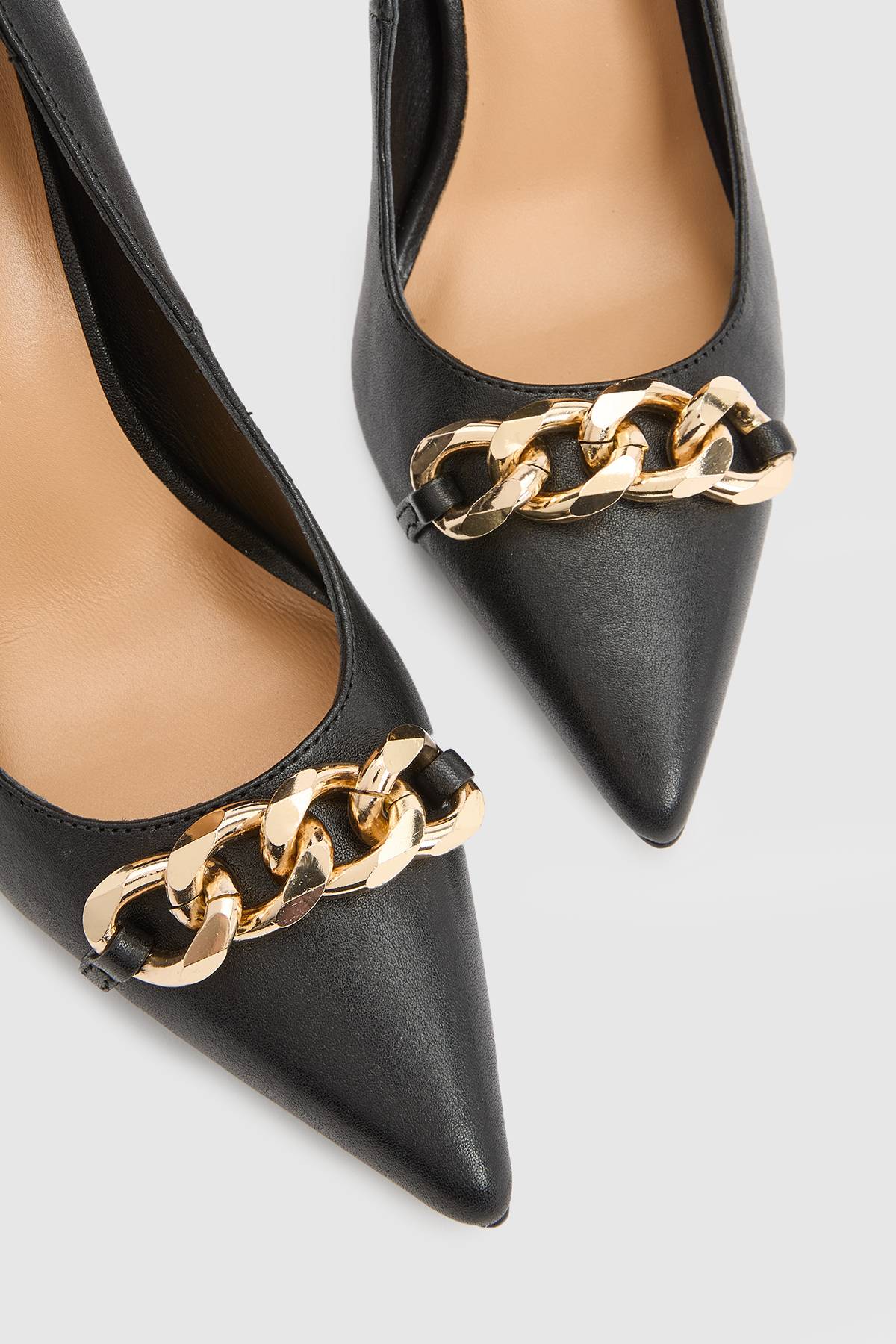 KarenMillen Escarpin À Talon Aiguille Et Bout Pointu En Cuir