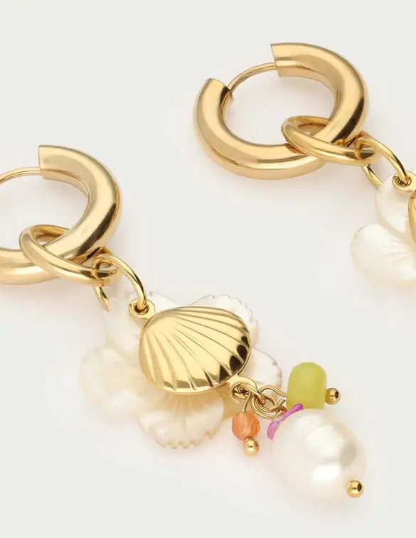 My Jewellery Fruits de Mer oorringen schelp MJ13167