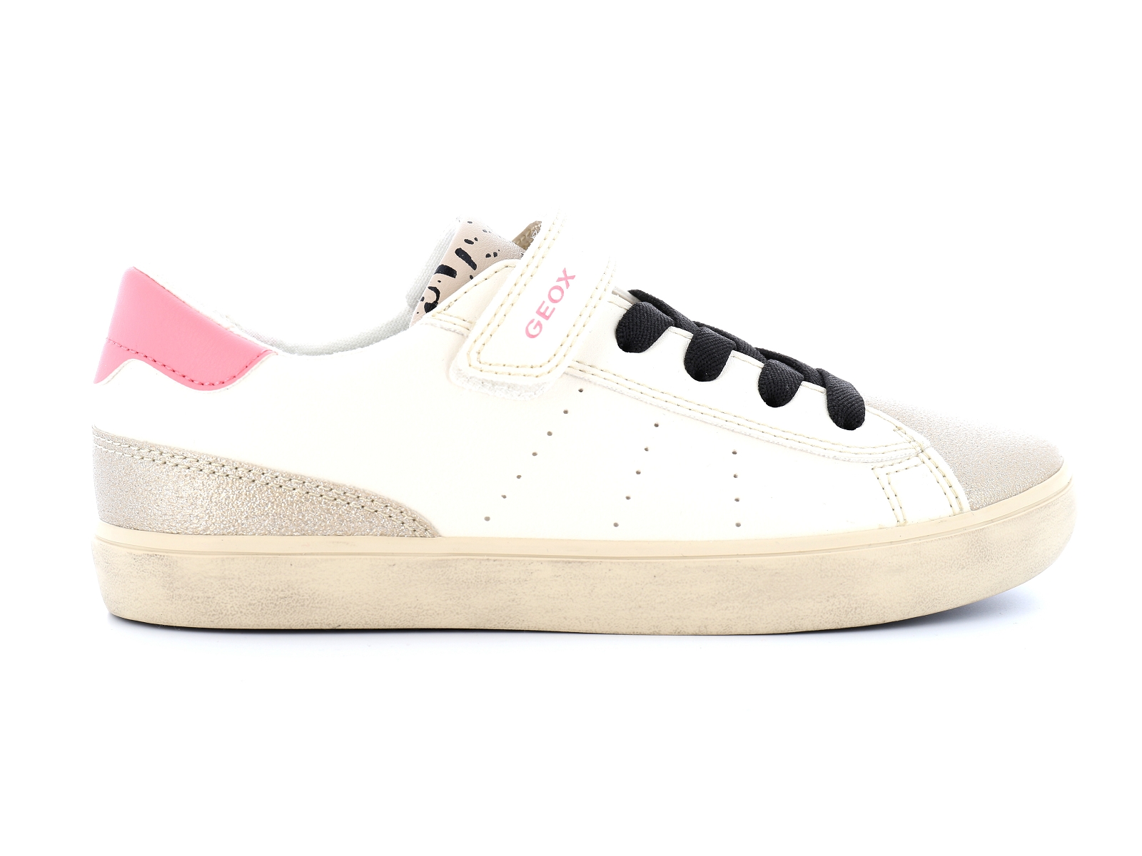Geox-J GISLI GIRL J454ND Matières combinées Beige Rose