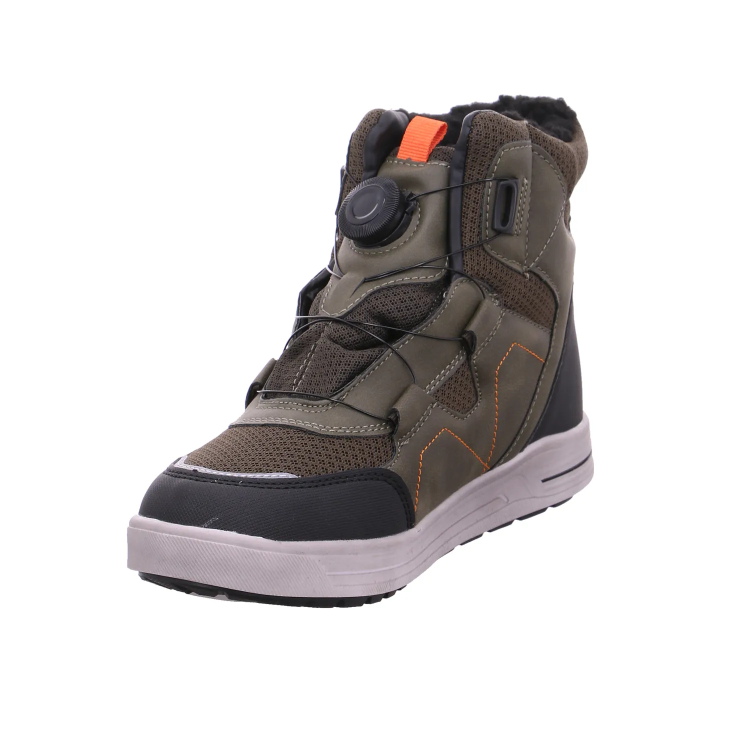DOCKERS Jungen-Winter-Bottine Olive Lederimitat  Winter-Boot