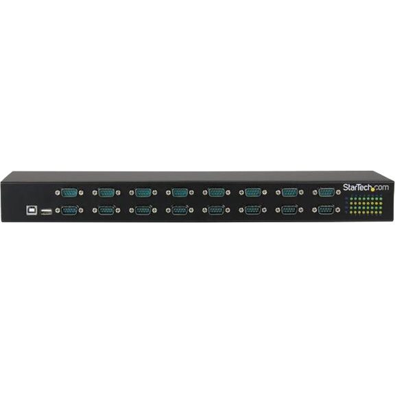 StarTech.com Hub série RS232 à 16 ports - Adaptateur USB vers 16x DB9 RS232 à montage en rack