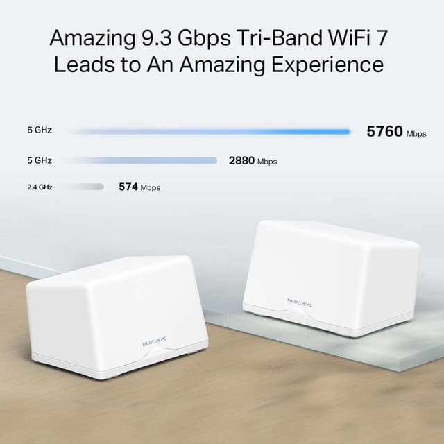 Mercusys Halo H47BE WiFi 7 Mesh 2-pk