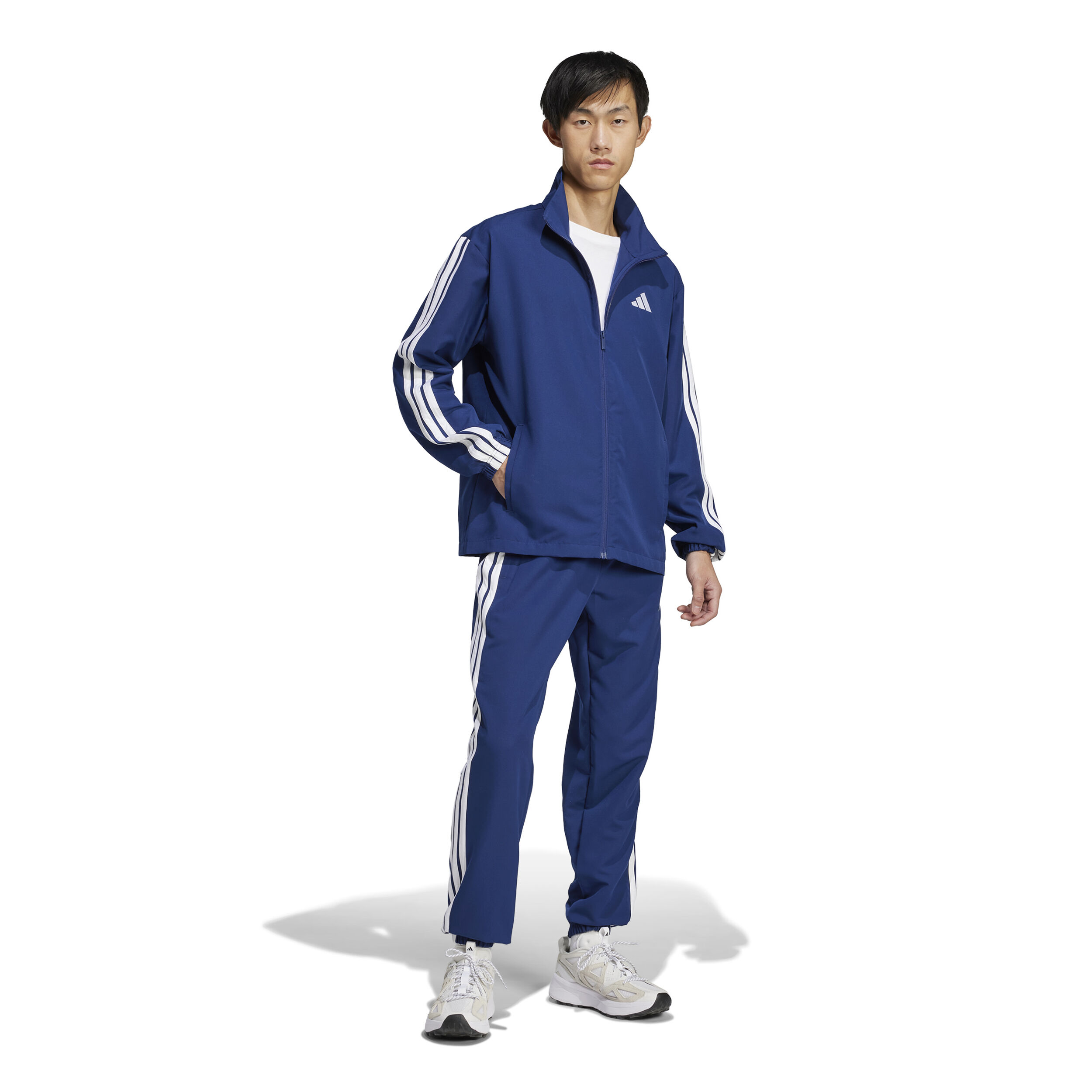 adidas 3 Stripes Woven Survêtement Hommes - Bleu Foncé