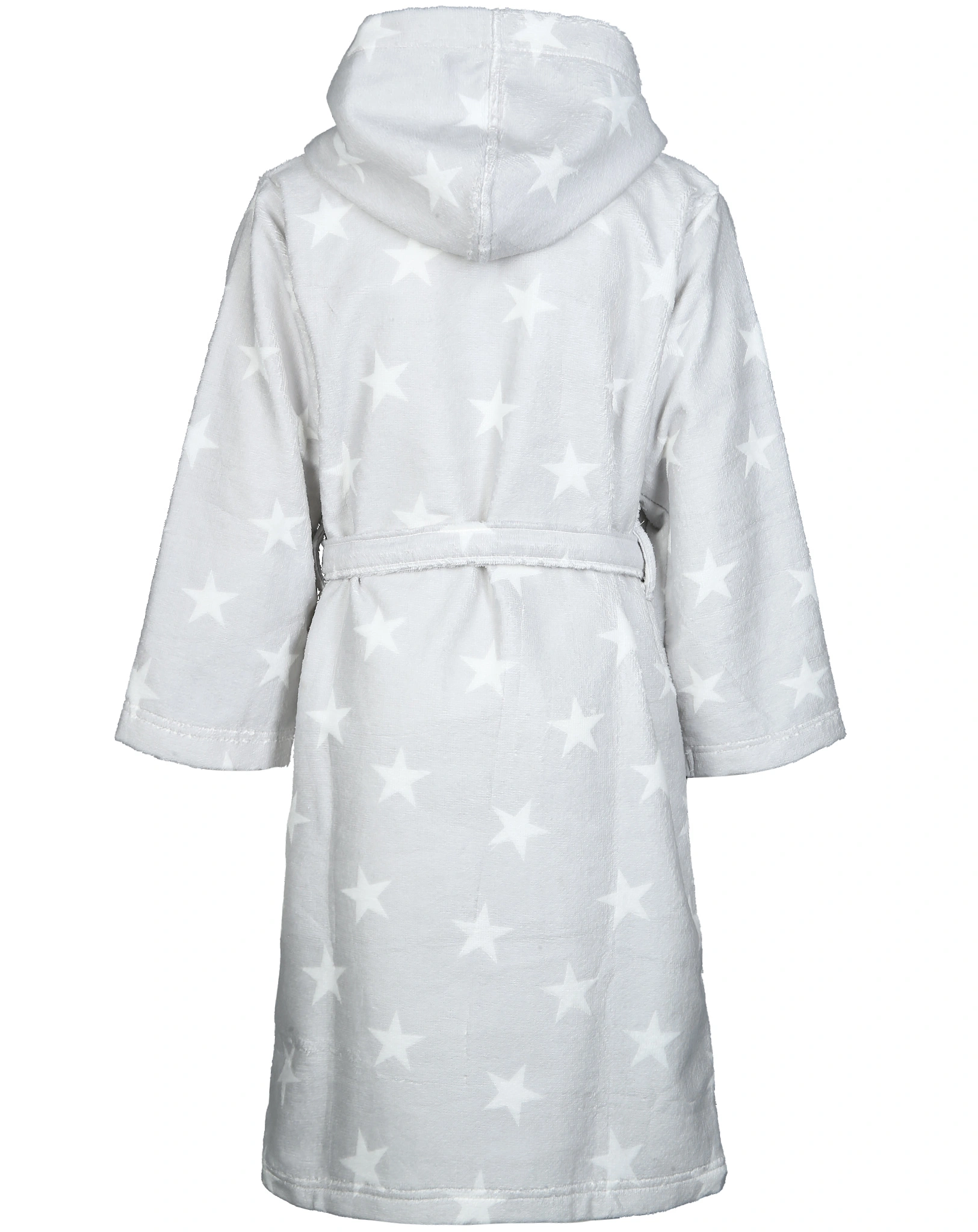 Bademantel STARS in grau