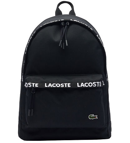 Lacoste Rucksack - Schwarz m. Logo-Streifen