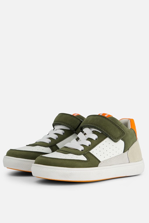 Muyters Velcro Sneakers groen Leer